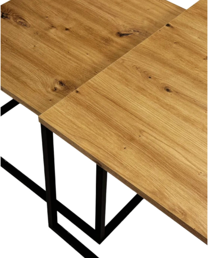 Stoliki kawowe Loft C-18, zestaw 2 kwadratowych stolików, SIUDY