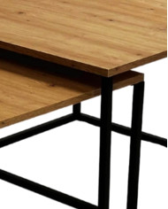 Stoliki kawowe Loft C-18, zestaw 2 kwadratowych stolików, SIUDY