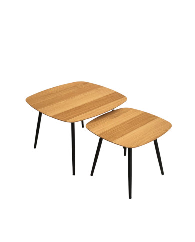 Stoliki kawowe Geometric C-12, zestaw 2 kwadratowych stolików, SIUDY