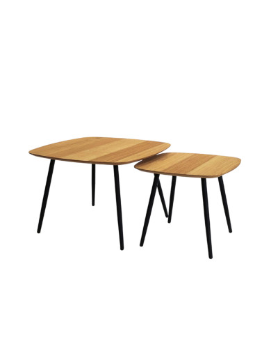 Stoliki kawowe Geometric C-12, zestaw 2 kwadratowych stolików, SIUDY