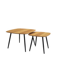 Stoliki kawowe Geometric C-12, zestaw 2 kwadratowych stolików, SIUDY