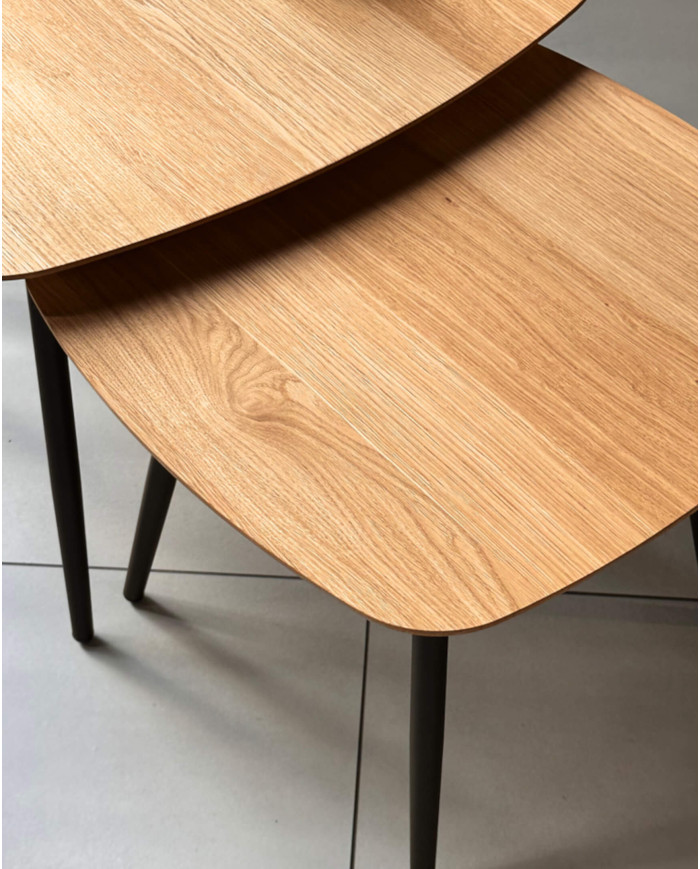 Stoliki kawowe Geometric C-12, zestaw 2 kwadratowych stolików, SIUDY