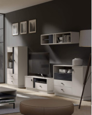 Witryna pojedyncza Allmo AL3, przeszklona, Kaszmir/ Antracyt, MEBLAR