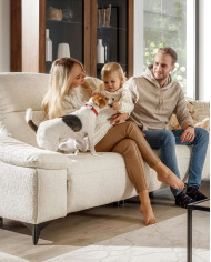Sofa Gappa 3, regulowane zagłówki, 2 reclinery, 1BL REC+1+1BP REC, Stagra