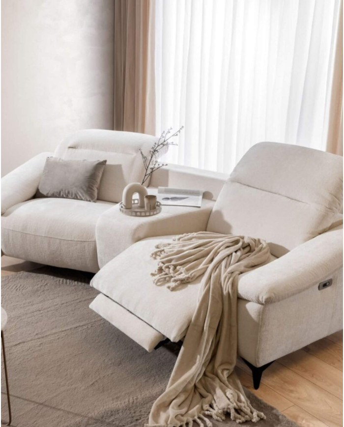 Sofa Gappa 2 Curve, regulowane zagłówki, 2 reclinery, 1BL REC+PANEL S+1BP REC, Stagra
