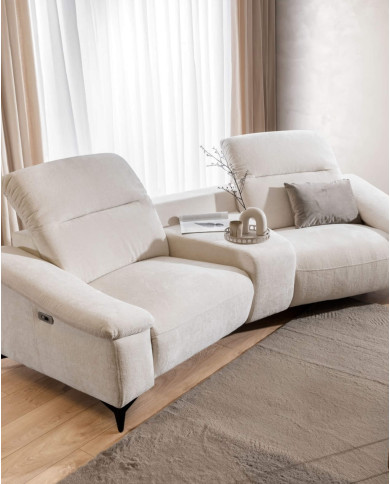 Sofa Gappa 2 Curve, regulowane zagłówki, 2 reclinery, 1BL REC+PANEL S+1BP REC, Stagra