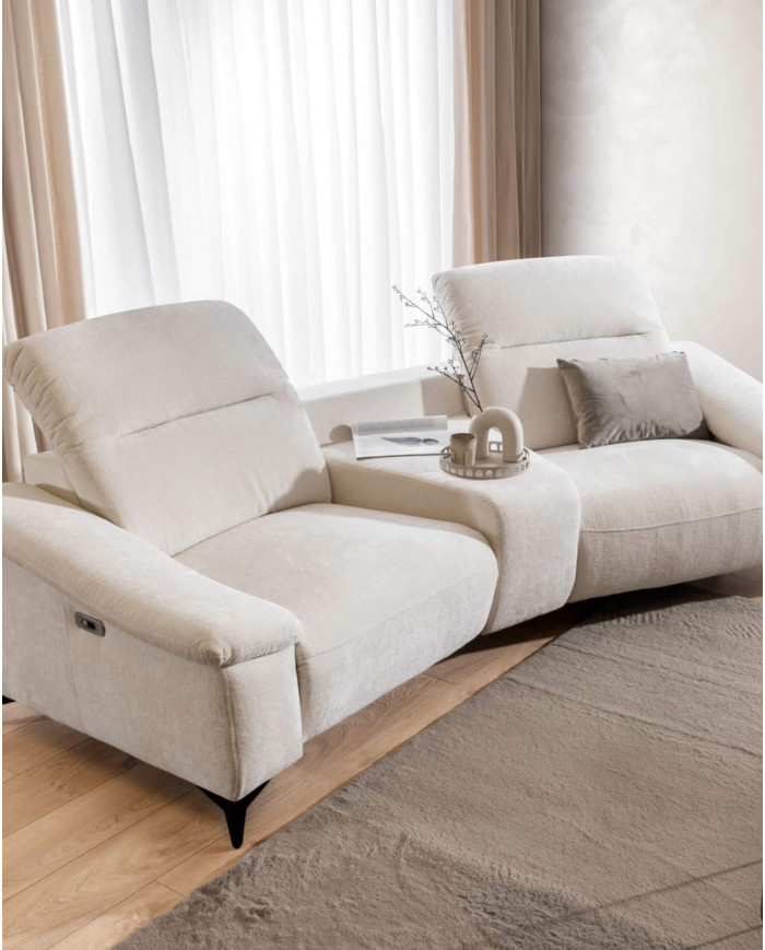 Sofa Gappa 2 Curve, regulowane zagłówki, 2 reclinery, 1BL REC+PANEL S+1BP REC, Stagra