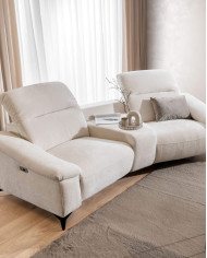 Sofa Gappa 2 Curve, regulowane zagłówki, 2 reclinery, 1BL REC+PANEL S+1BP REC, Stagra