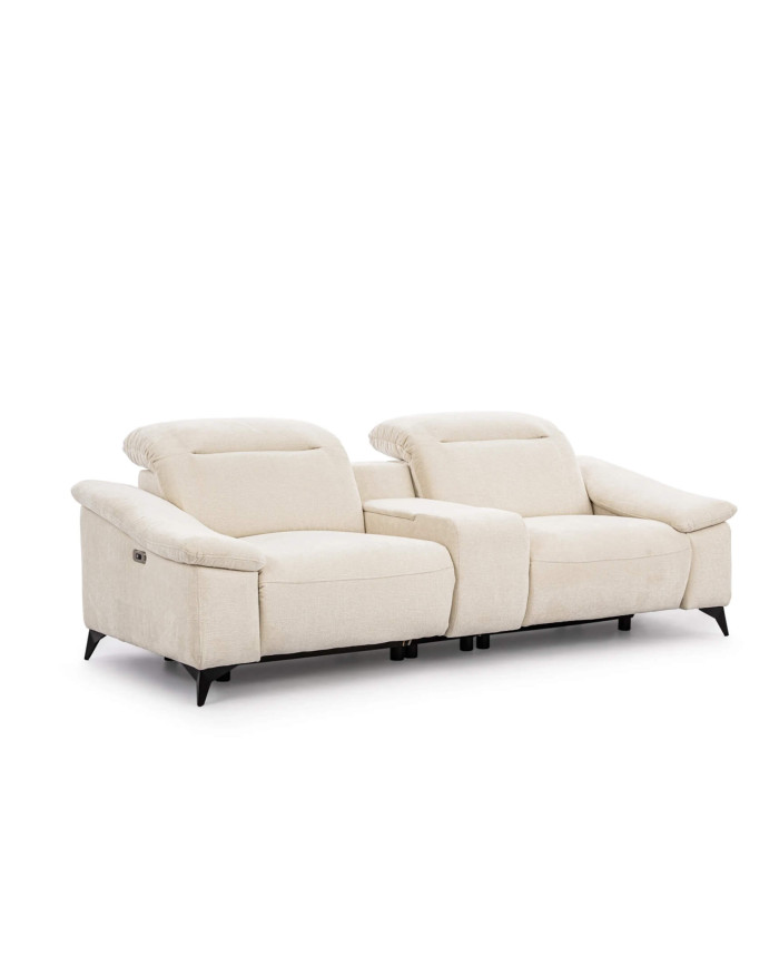 Sofa Gappa 2, regulowane zagłówki, 2 reclinery, 1BL REC+PANEL P+1BP REC, Stagra