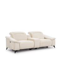 Sofa Gappa 2, regulowane zagłówki, 2 reclinery, 1BL REC+PANEL P+1BP REC, Stagra
