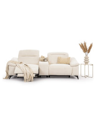 Sofa Gappa 2, regulowane zagłówki, 2 reclinery, 1BL REC+PANEL P+1BP REC, Stagra