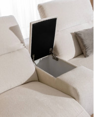 Sofa Gappa 2, regulowane zagłówki, 2 reclinery, 1BL REC+PANEL P+1BP REC, Stagra