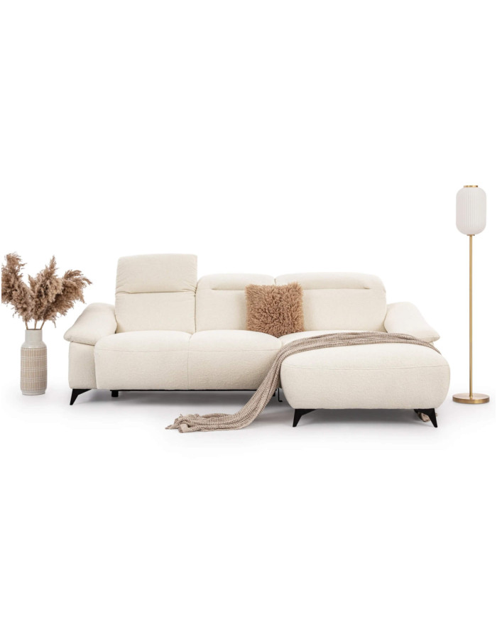 Narożnik Gappa 2FWB+OB, regulowane zagłówki, USB, elektryczny wysuw siedziska, Stagra