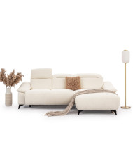 Narożnik Gappa 2FWB+OB, regulowane zagłówki, USB, elektryczny wysuw siedziska, Stagra