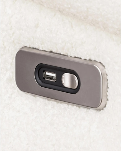 Narożnik Gappa 2FWB+OB, regulowane zagłówki, USB, elektryczny wysuw siedziska, Stagra