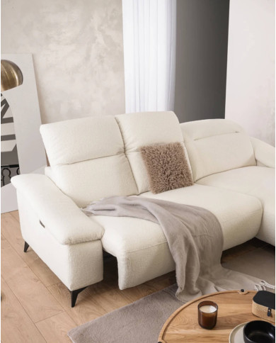 Narożnik Gappa 2FWB+OB, regulowane zagłówki, USB, elektryczny wysuw siedziska, Stagra