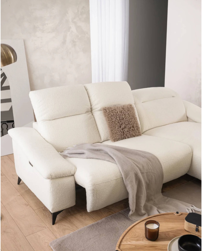 Narożnik Gappa 2FWB+OB, regulowane zagłówki, USB, elektryczny wysuw siedziska, Stagra