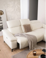 Narożnik Gappa 2FWB+OB, regulowane zagłówki, USB, elektryczny wysuw siedziska, Stagra