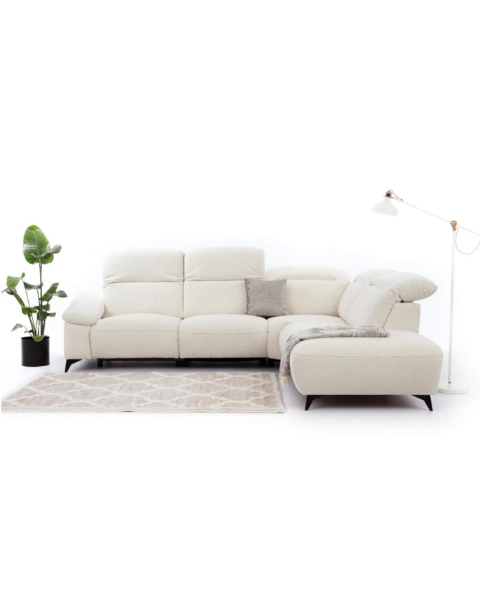 Narożnik Gappa OS+R+1REC+1B REC, regulowane zagłówki, 2 reclinery, pojemnik, Stagra