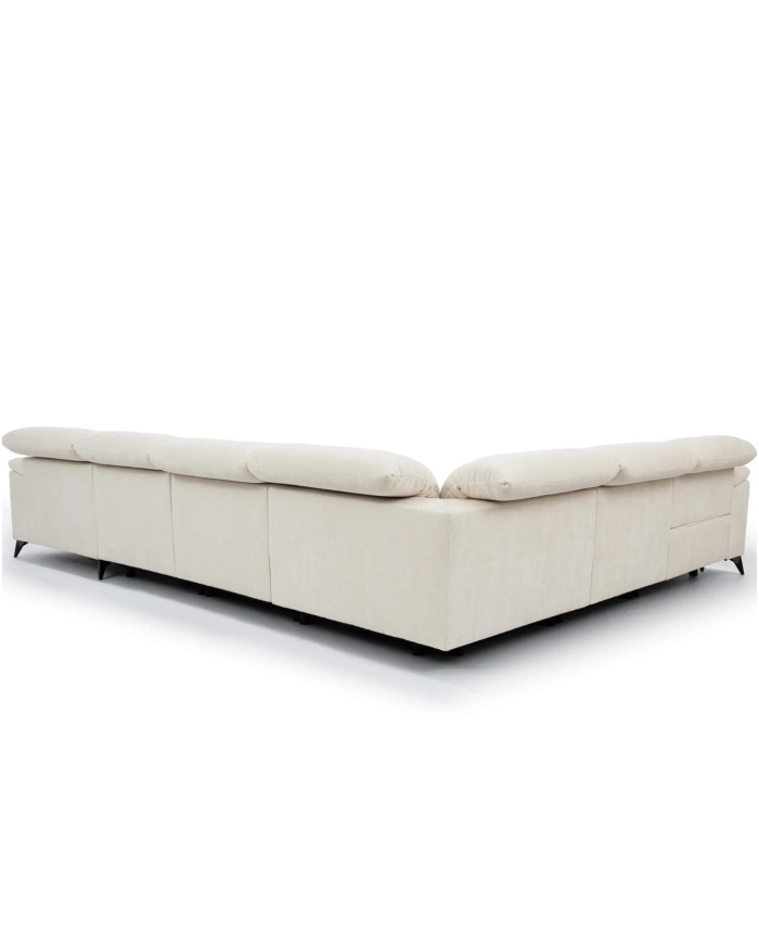 Narożnik Gappa 1B REC+1REC+R+1+1+OB, regulowane zagłówki, 2 reclinery, Stagra