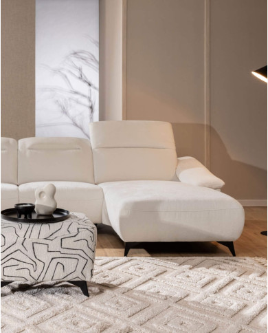 Narożnik Gappa 1B REC+ 1REC+R+1+1+OB, regulowane zagłówki, 2 reclinery, Stagra