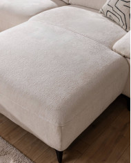 Narożnik Gappa 1B REC+ 1REC+R+1+1+OB, regulowane zagłówki, 2 reclinery, Stagra