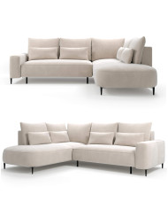 Narożnik Bizante Zamknięty, funkcja spania, pojemnik, COMFORTEO