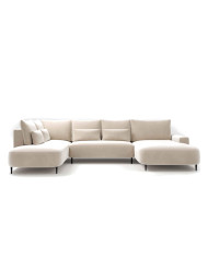 Narożnik Bizante U-form, funkcja spania, pojemnik, COMFORTEO