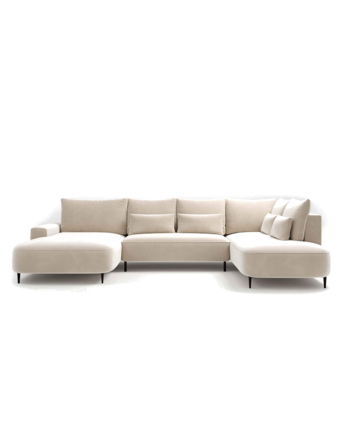 Narożnik Bizante U-form, funkcja spania, pojemnik, COMFORTEO