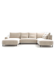 Narożnik Bizante U-form, funkcja spania, pojemnik, COMFORTEO