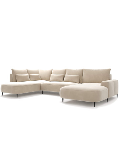 Narożnik Bizante U-form, funkcja spania, pojemnik, COMFORTEO