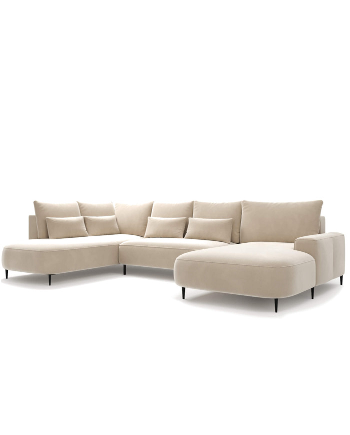 Narożnik Bizante U-form, funkcja spania, pojemnik, COMFORTEO