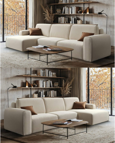 Narożnik Tuzzi S1+S1+OTO, funkcja spania, pojemnik, COMFORTEO