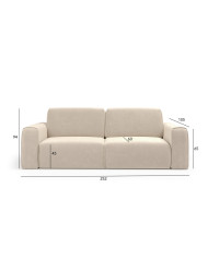 Sofa Tuzzi S1L+S1R, funkcja spania, pojemnik, COMFORTEO