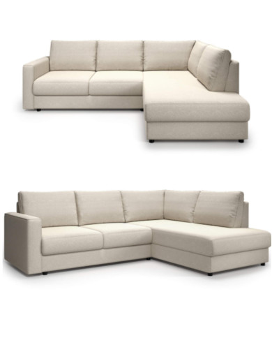 Narożnik Delanto Zamknięty, włoska funkcja spania, pojemnik, COMFORTEO