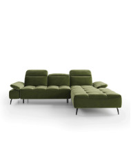 Narożnik Manson, elektryczny wysuw siedziska, regulowane zagłówki i podłokietniki, COMFORTEO