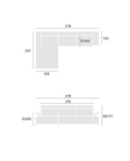 Narożnik Manson, elektryczny wysuw siedziska, regulowane zagłówki i podłokietniki, COMFORTEO