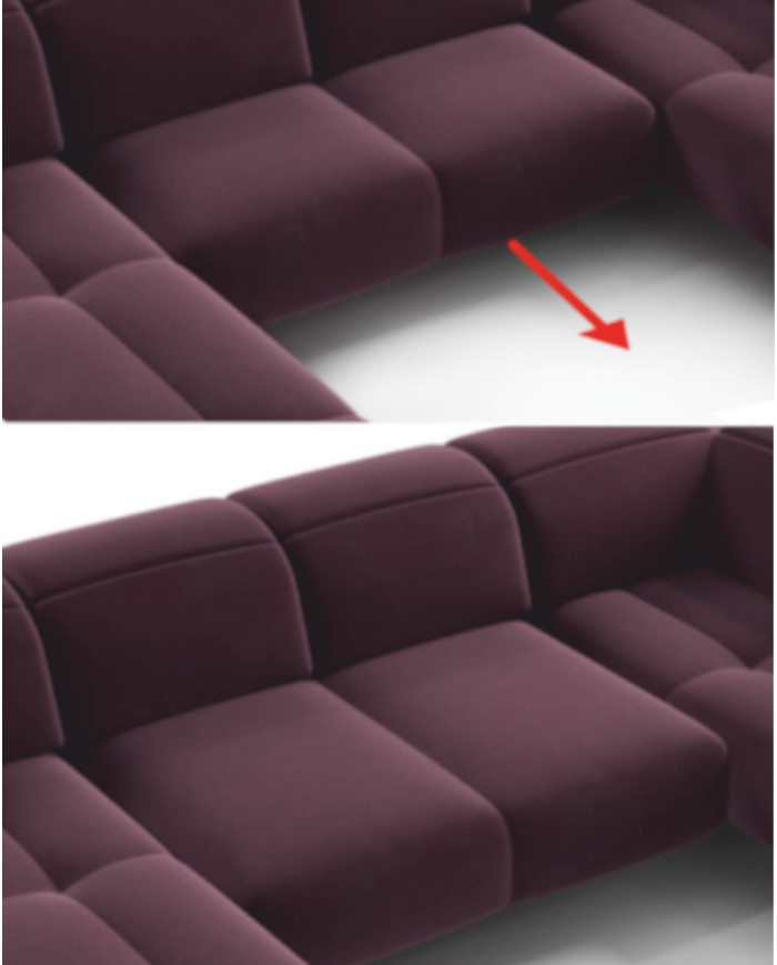 Narożnik Manson Zamknięty, elektryczny wysuw siedziska, regulowane zagłówki i podłokietniki, COMFORTEO