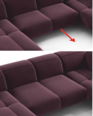 Narożnik Manson Zamknięty, elektryczny wysuw siedziska, regulowane zagłówki i podłokietniki, COMFORTEO