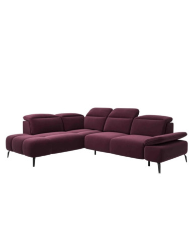 Narożnik Manson Zamknięty, elektryczny wysuw siedziska, regulowane zagłówki i podłokietniki, COMFORTEO