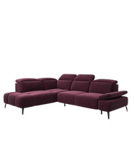 Narożnik Manson Zamknięty, elektryczny wysuw siedziska, regulowane zagłówki i podłokietniki, COMFORTEO