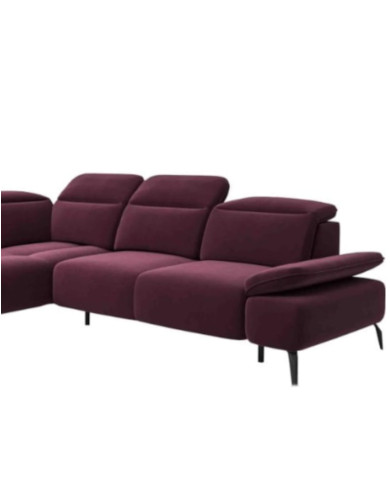 Narożnik Manson Zamknięty, elektryczny wysuw siedziska, regulowane zagłówki i podłokietniki, COMFORTEO