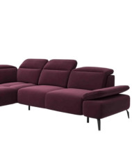 Narożnik Manson Zamknięty, elektryczny wysuw siedziska, regulowane zagłówki i podłokietniki, COMFORTEO