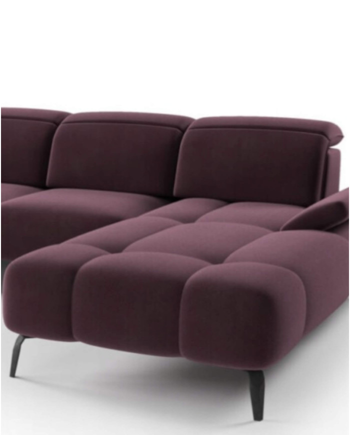 Narożnik Manson U-form, elektryczny wysuw siedziska, regulowane zagłówki i podłokietniki, COMFORTEO