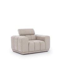 Fotel Augusto, jednoosobowy, regulowany zagłówek, Stagra