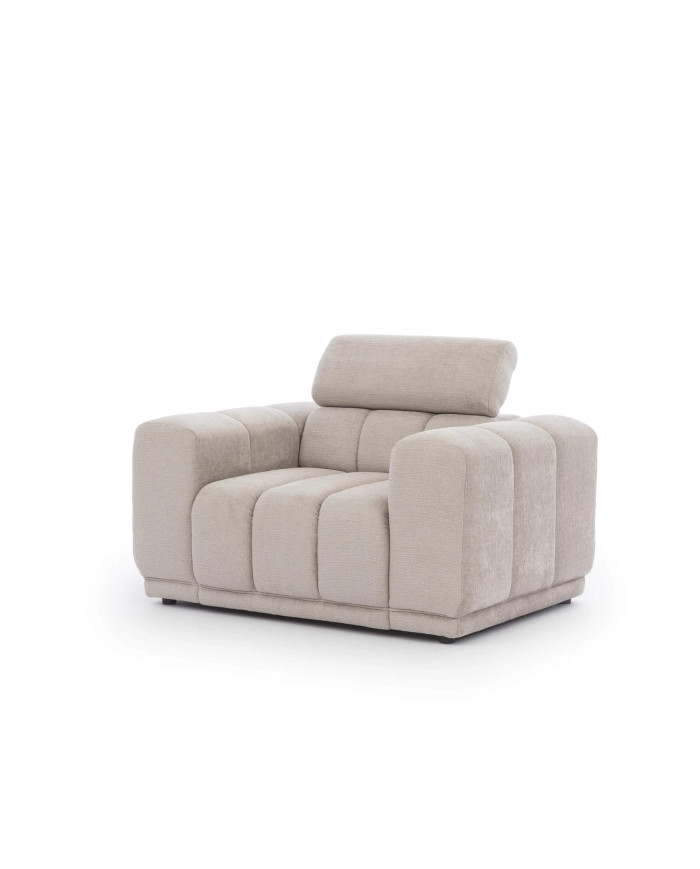 Fotel Augusto, jednoosobowy, regulowany zagłówek, Stagra