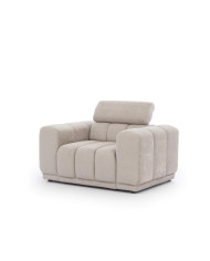 Fotel Augusto, jednoosobowy, regulowany zagłówek, Stagra