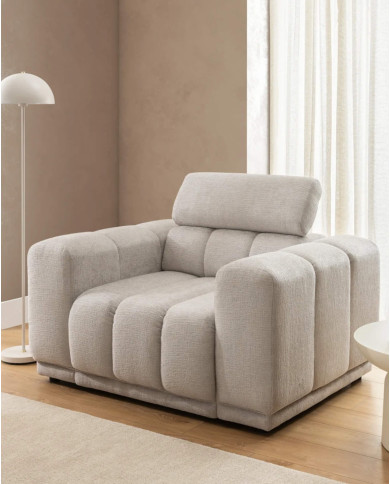 Fotel Augusto, jednoosobowy, regulowany zagłówek, Stagra