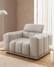 Fotel Augusto, jednoosobowy, regulowany zagłówek, Stagra