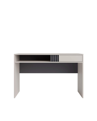 Biurko Allmo AL09, drzwi, szuflada, wnęka regałowa, Kaszmir/ Antracyt, MEBLAR